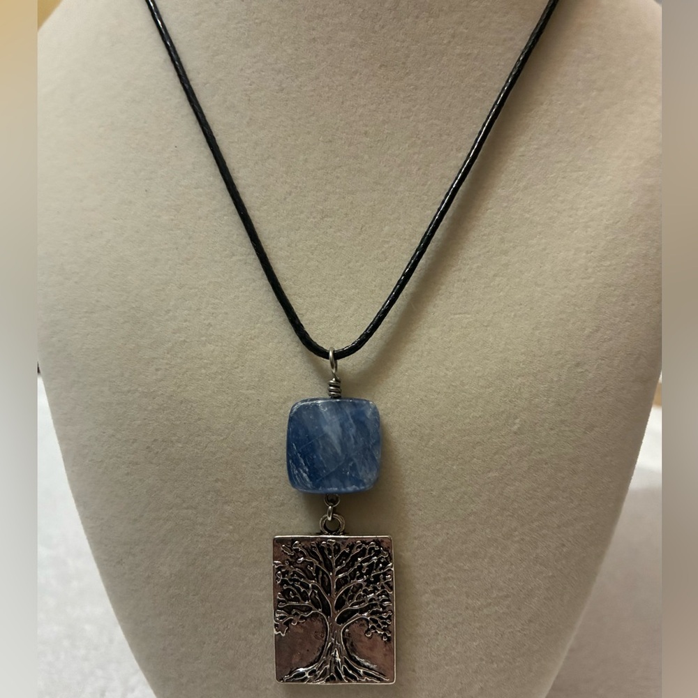 Tree of Life and Kyanite Necklace